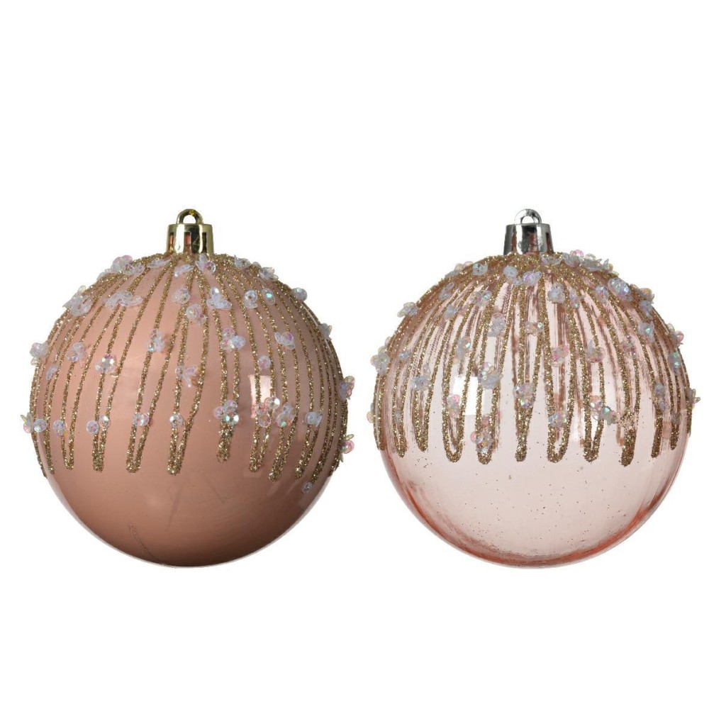 SFERA PINK D8 CON PERLINE E GL